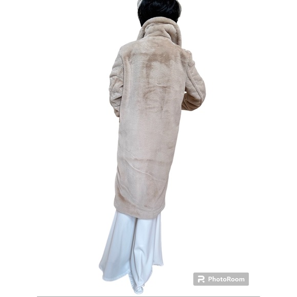 Rachel Zoe Cream Faux Fur Coat, NWT, S - Picture 6 of 10